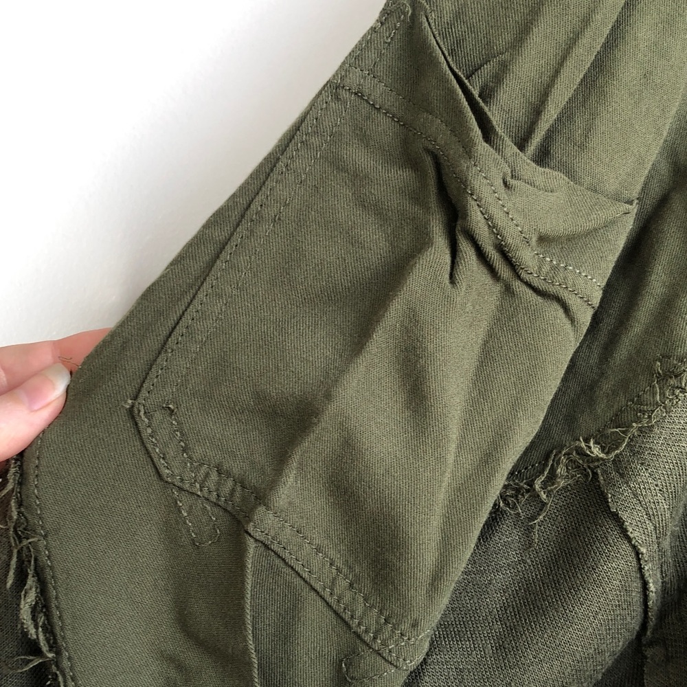 FP Movement Olive Green Hooded Pullover Top - Picture 6 of 7